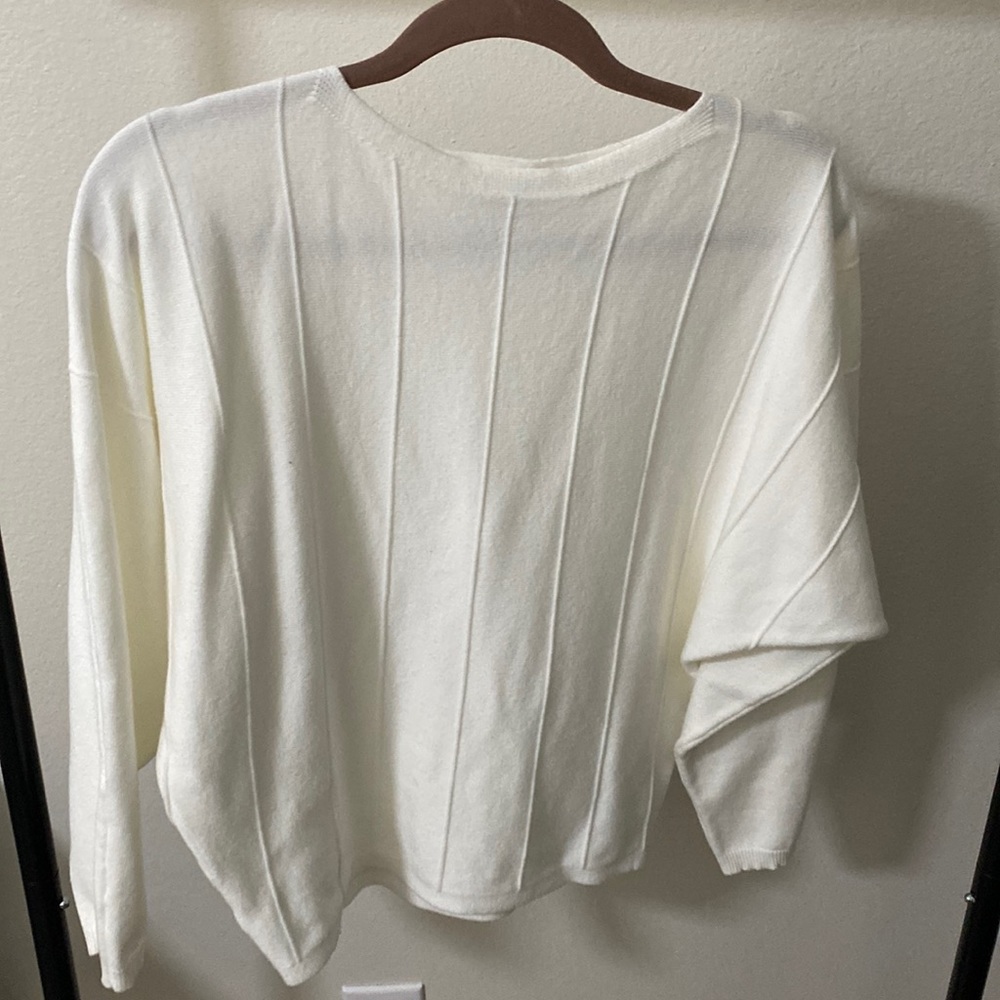 White crop sweater